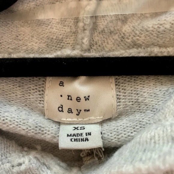 A NEW DAY Heather Gray Hoodie Sweater Dress - NWT - Picture 13 of 16